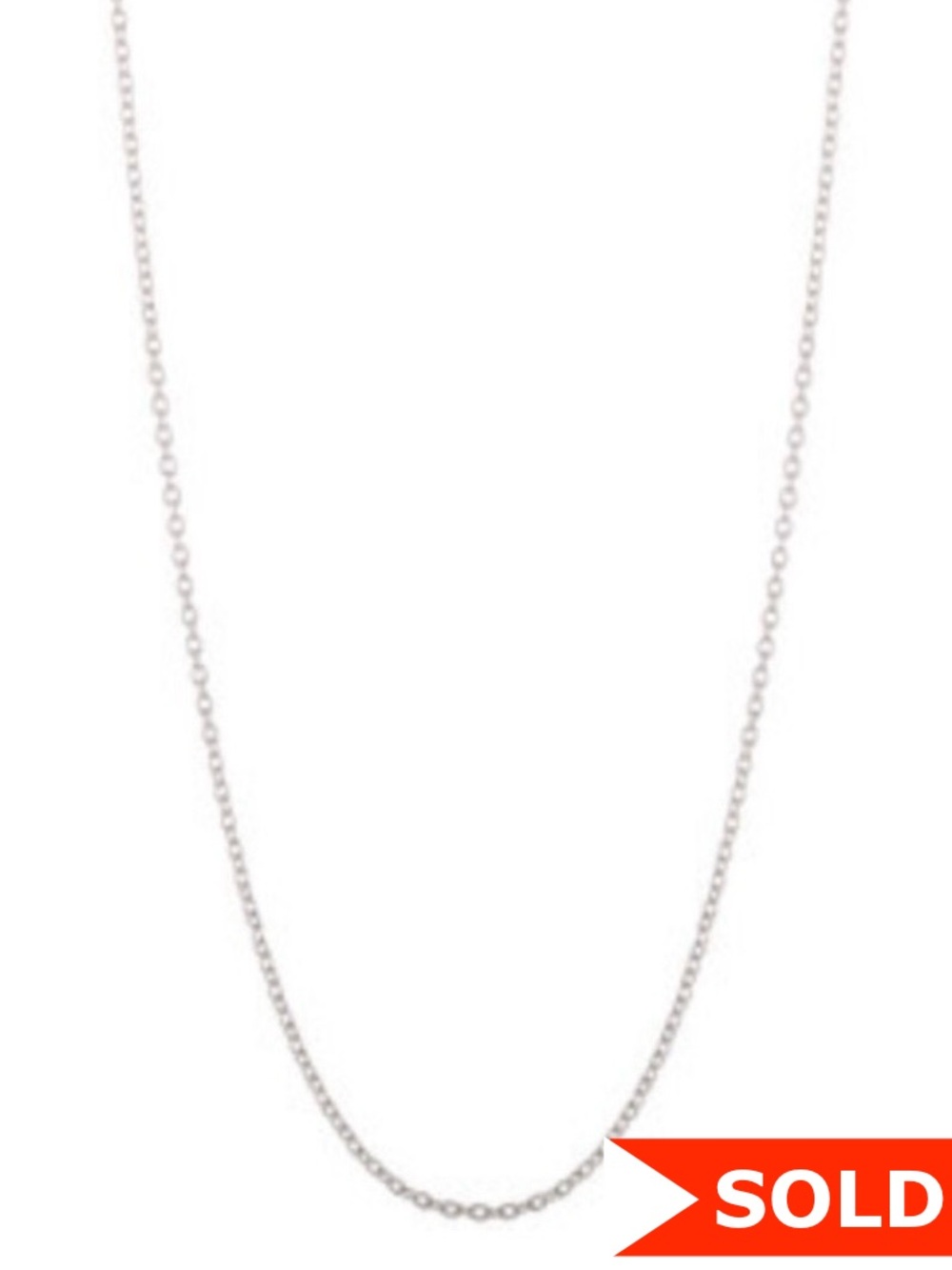 *SOLD* NWT Sterling Silver Cable Chain Necklace 16”